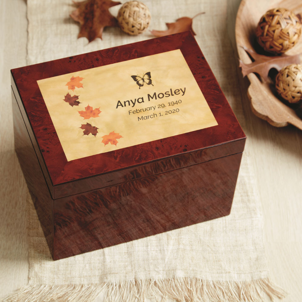 Autumn Leaves Memory Chest - Greenhaven