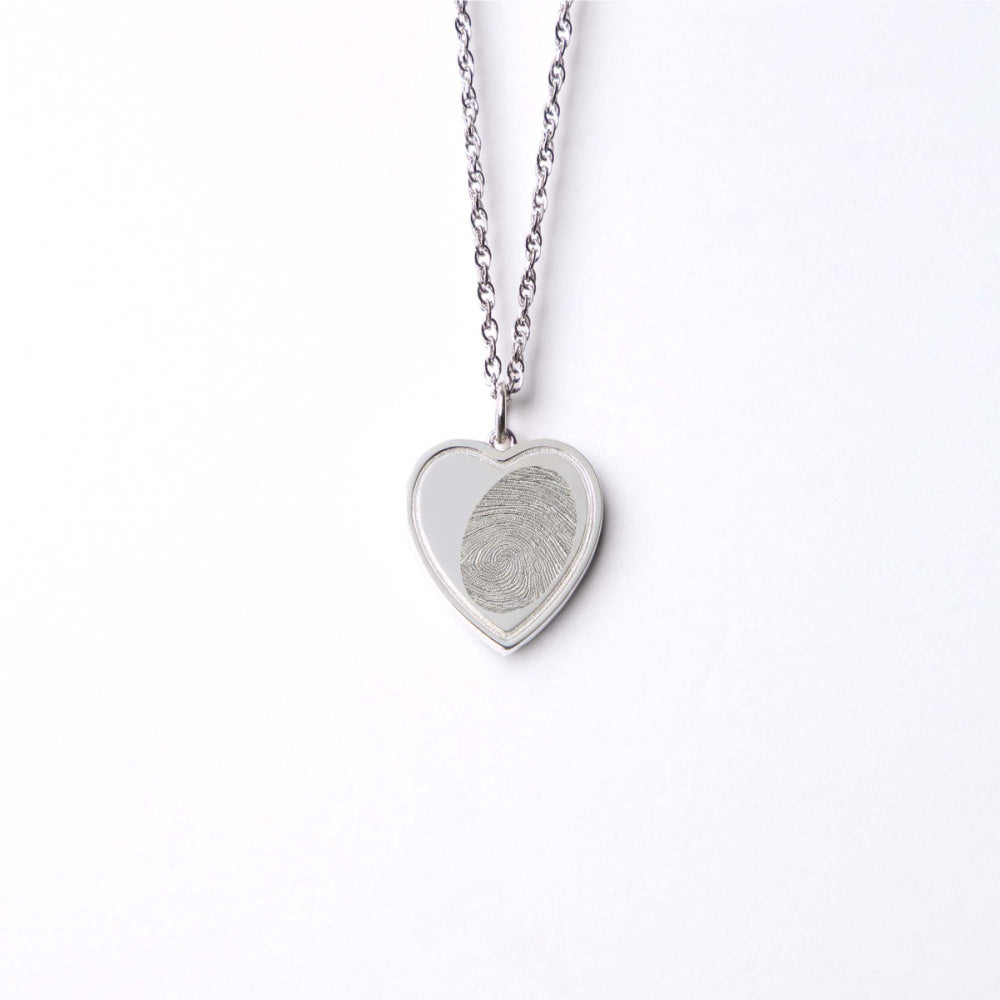 Heart Fingerprint Pendant - SereniCare