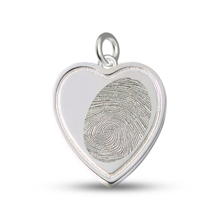Heart Fingerprint Pendant - Natural Grace