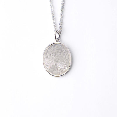 Oval Fingerprint Pendant - SereniCare