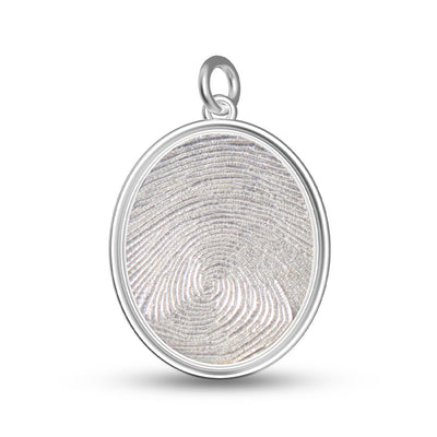 Oval Fingerprint Pendant - Front Range